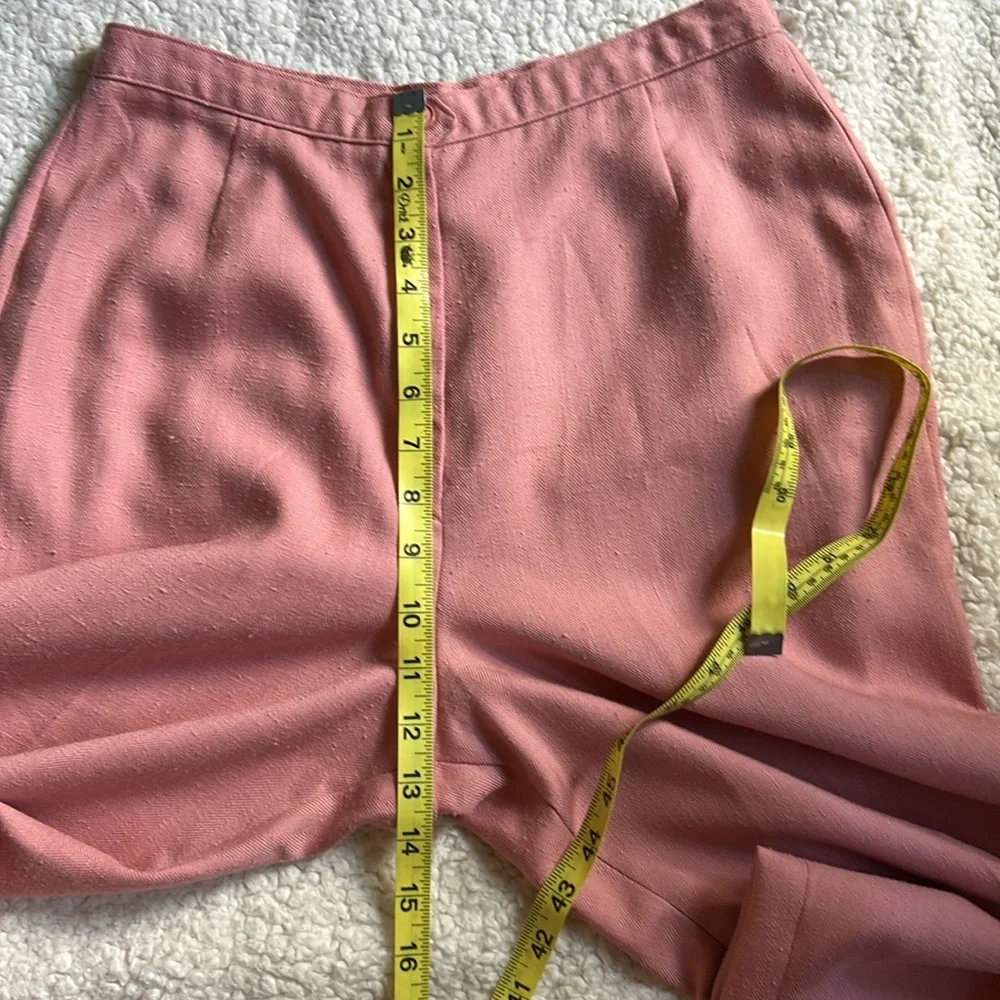 Vintage Pink High Waist Wide Leg Trousers Pants